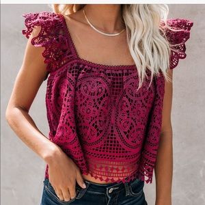Endless rose crochet crop top